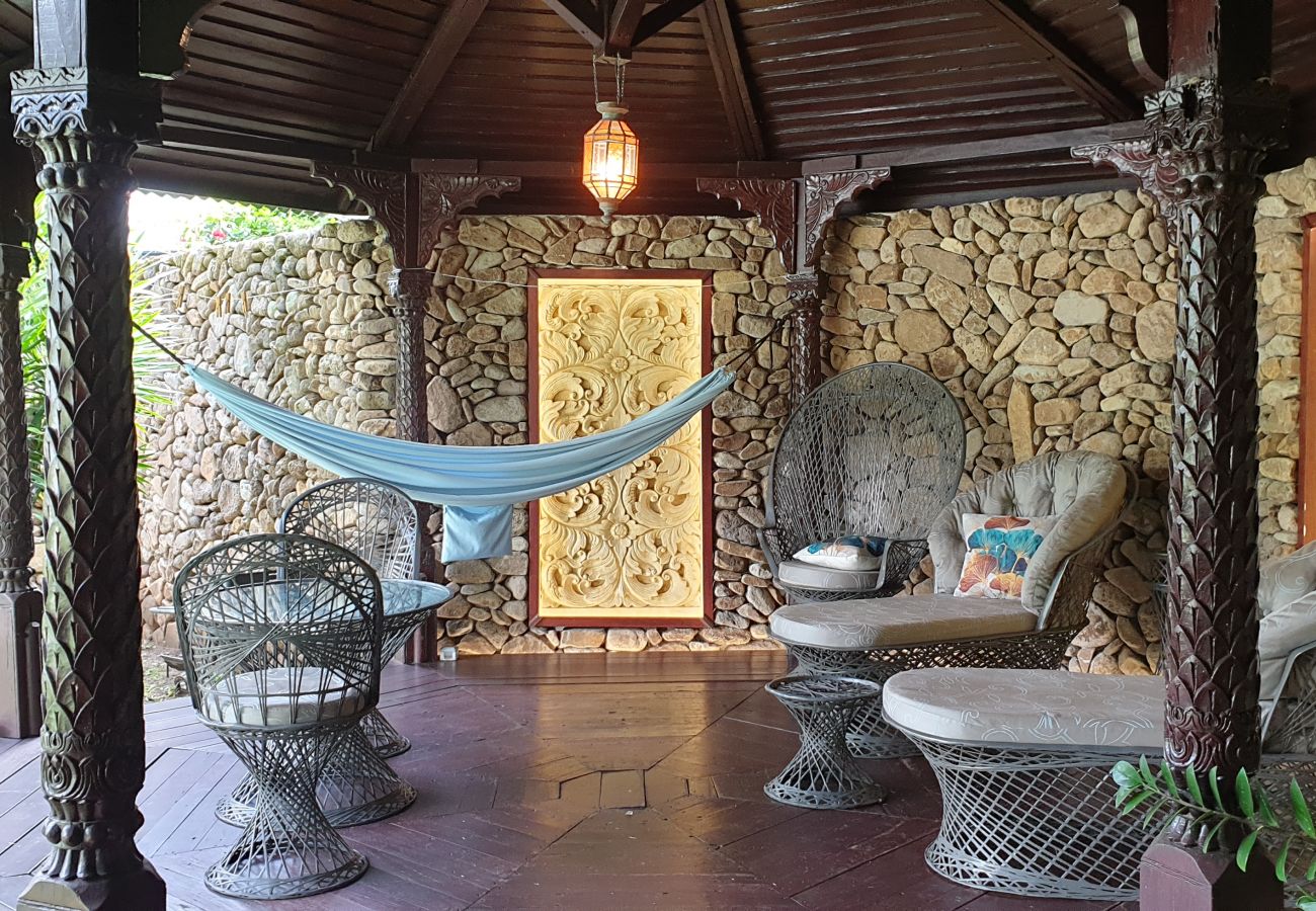 Private Gazebo facing the lagoon