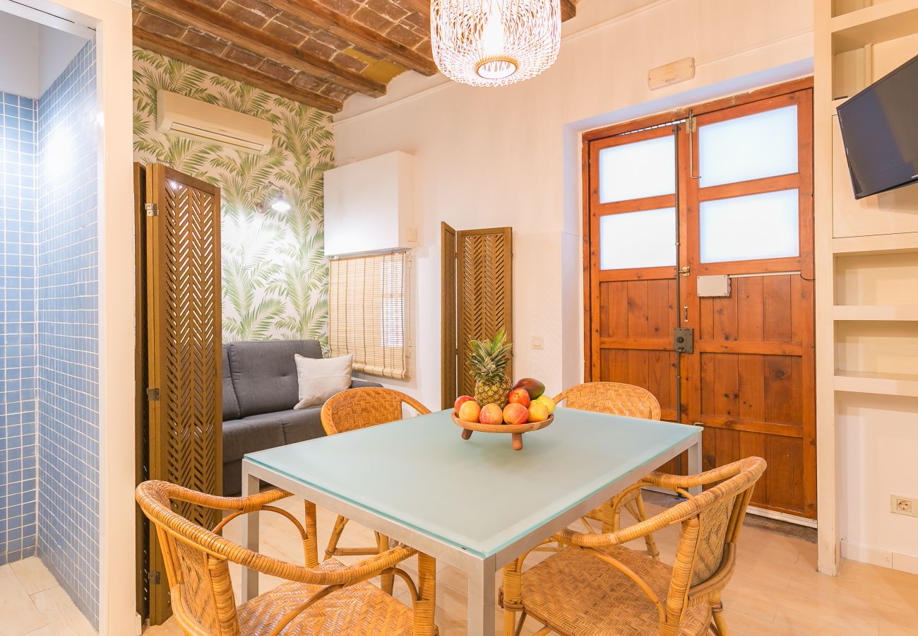 interior of 1 bedroom apartment 2 minutes from Barceloneta beach